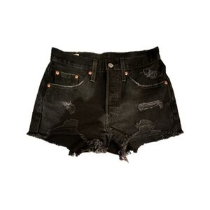 Levi's® Premium | 501® ORIGINAL FIT | HIGH RISE | WOMEN'S SHORTS | BLACK